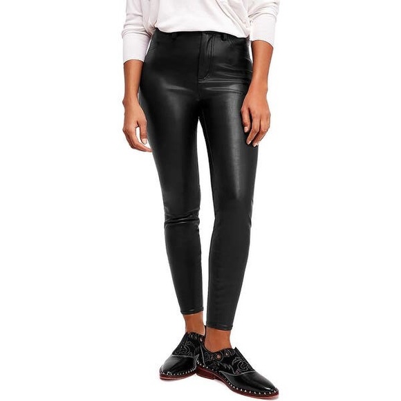 Free People Pants - NWT Free People Vegan Leather High Rise Skinny 28
